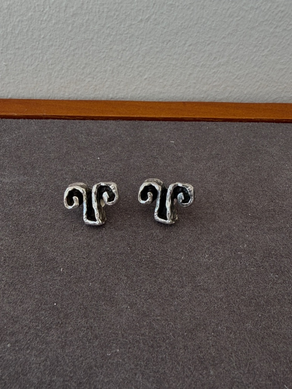Vintage Silver-tone Stud Earrings